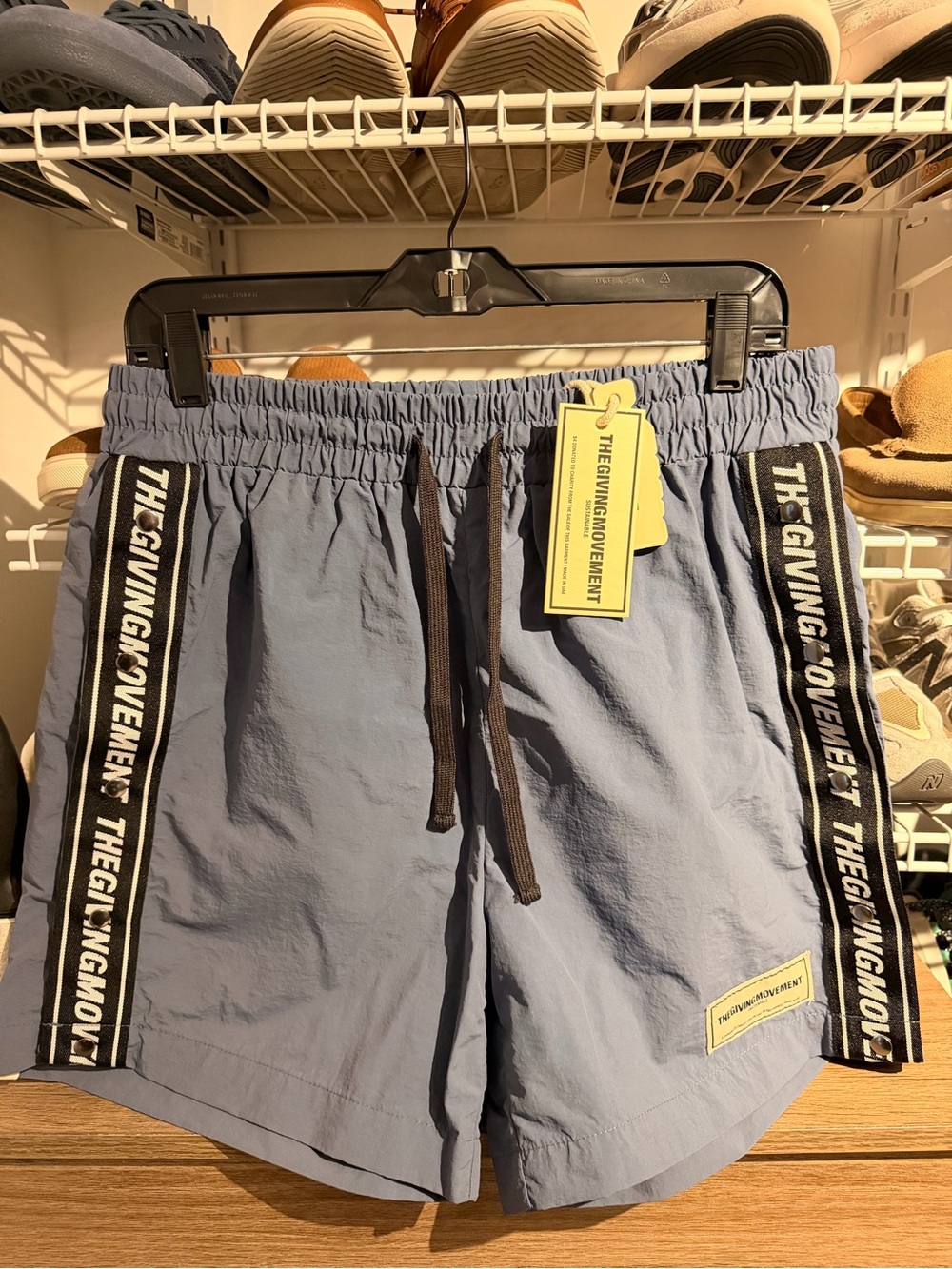 The Giving Movement Men's Hybrid Shorts in Slate Blue NWT